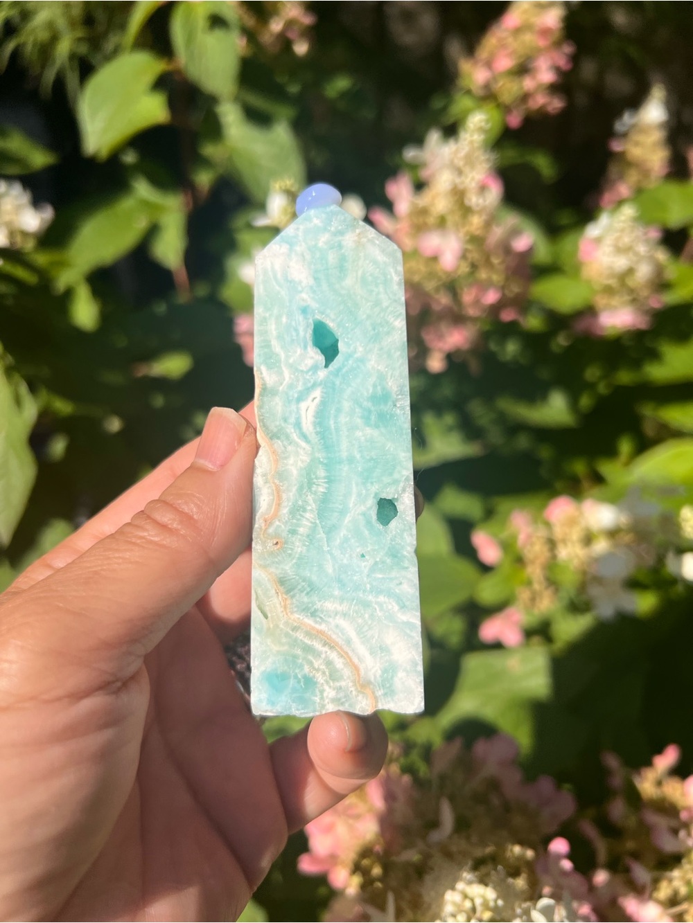 Hemimorphite (5) tower | crystal